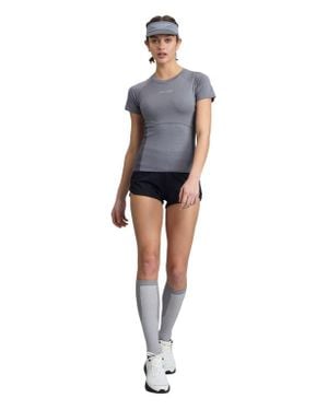 COZY ZERO 2 Tone Merino Lightweight Skinny Tee - Gray