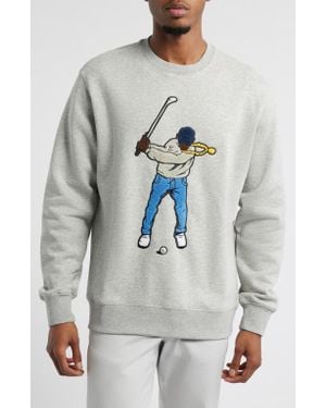 EASTSIDE GOLF Swingman Appliqué Sweatshirt - Gray