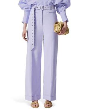 & Other Stories Belted Pants - Purple