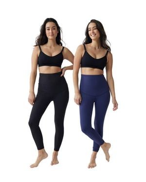 Ingrid & Isabel Postpartum Legging Bundle - Blue