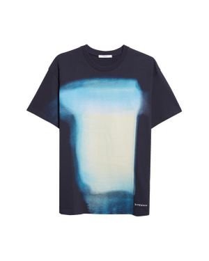 Givenchy Afternoon Light Print Regular Fit T-Shirt - Blue