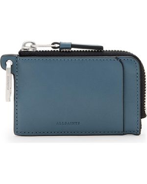 AllSaints Remy Leather Wallet - Blue