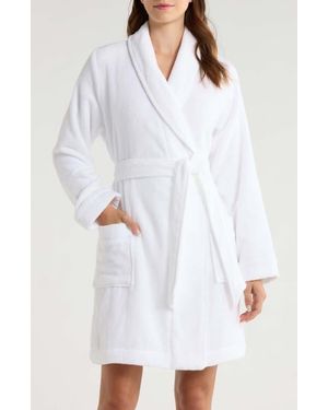 Nordstrom Short Hydro Cotton Terry Robe - White