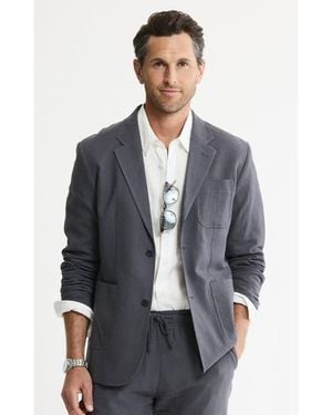 Jachs New York Linen Blend Blazer - Gray