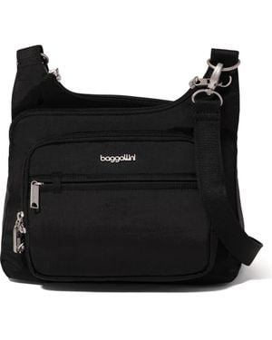Baggallini Securtex Anti-Theft Crossover Crossbody - Black