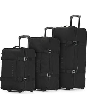Bugatti Denver 3-Piece Travel Duffle On Wheels - Black
