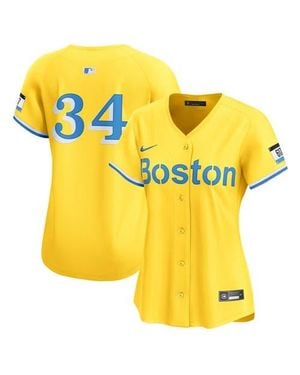 Nike David Ortiz Boston Sox City Connect Limited Jersey - Yellow