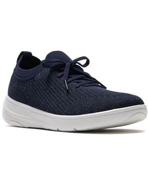 Fitflop Super-Q Knit Slip-On Sneakers - Blue