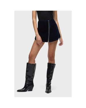 Hudson Jeans Mini Wrap Skort - Blue