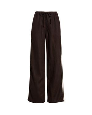 Madewell Pull-On Linen Pants - Black