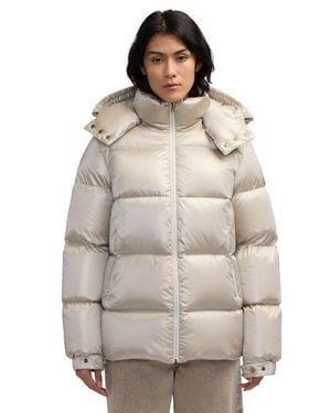Pajar Vivienne Boxy Short Channel Quilted Puffer - Gray