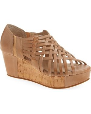 Chocolat Blu Winix Strappy Platform Wedge Sandal - Brown