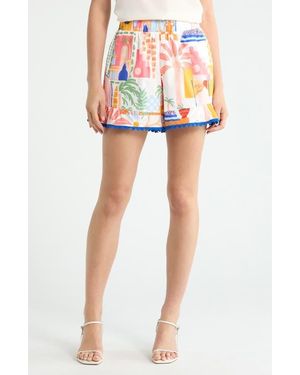 Sugarlips Petrolia Town Evel Ruffle Shorts - Multicolor
