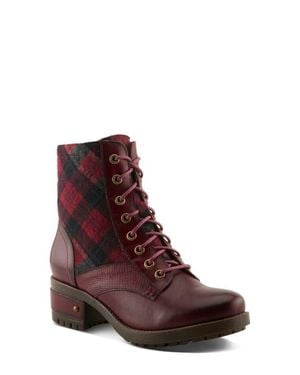 Spring Step Marty Combat Boot - Purple