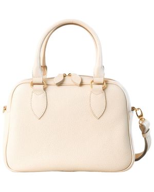 HYER GOODS La Corsa Leather Bowling Bag - Natural