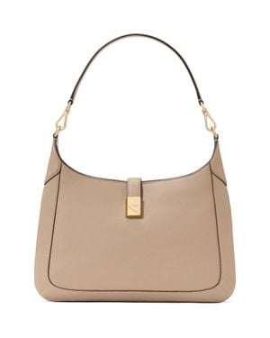 Kate Spade Deco Leather Hobo Bag - Brown