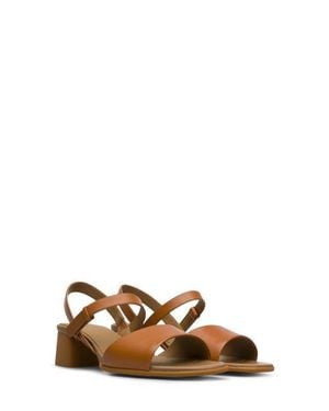 Camper Katie Block Heel Sandal - Brown
