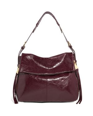 Aimee Kestenberg Bali Double Entry Leather Hobo - Purple