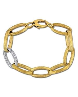 Julianna B Diamond Link Chain Bracelet 14K Two-Tone - Metallic