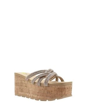 Volatile Solaris Platform Wedge Sandal - Metallic