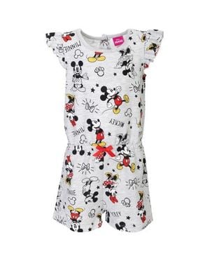 Disney Sleeveless Skater Romper - White