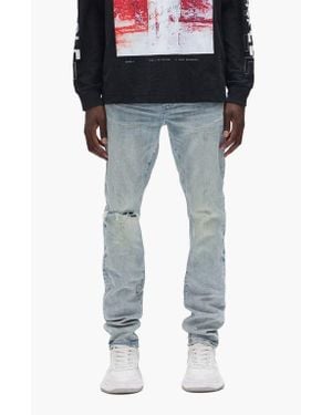 Purple Brand P001 Worn Reflective Skinny Jeans - Black