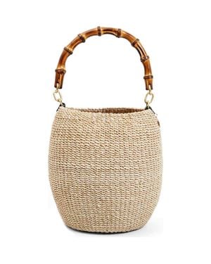 Clare V. Pot De Miel Top Handle Bag - Natural