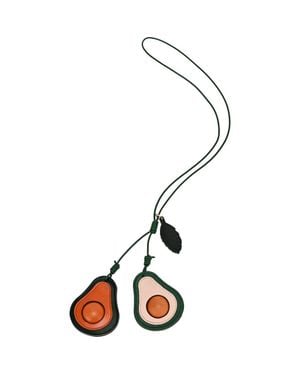 Old Trend Avo Genuine Leather Botanical Fruit Charm - Brown