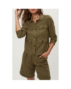 Michael Stars Nash Linen Blend Jacket - Green