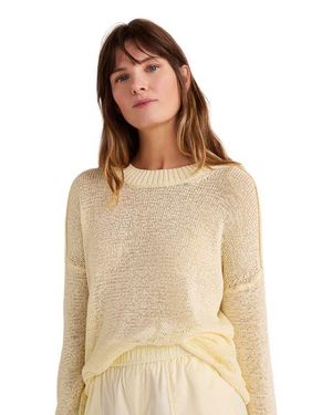 Haven Well Within Linen Tape Yarn Crewneck - Natural