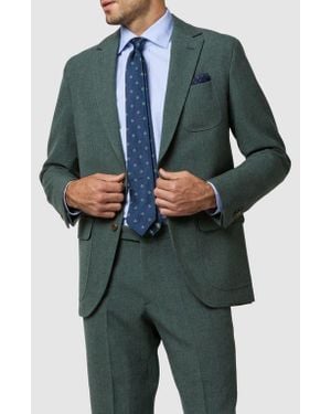 Sid Mashburn Ghost Slim Fit Textured Wool Sport Coat - Green