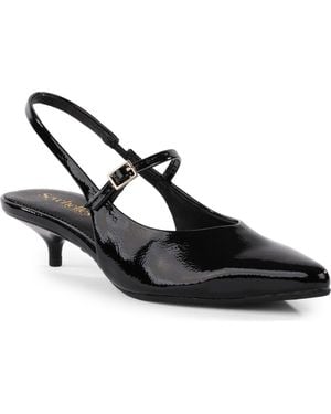 Seychelles Big Screen Faux Leather Slingback Pump - Black