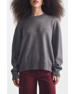 Brooklyn Industries Logo Crewneck Sweater - Gray