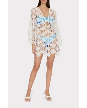 MILLY Viara Lace Cover-Up Dress - White