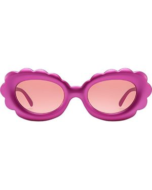 Fifth & Ninth Lilah 74Mm Polarized Oversize Oval Sunglasses - Pink