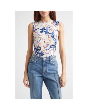 Ulla Johnson Ines Sleeveless Top - Blue