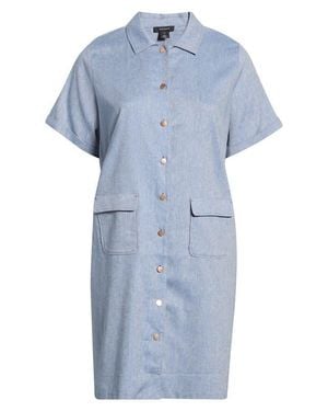 Halogen® Button-Up Pocket Shirtdress - Blue