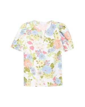 Sugarlips Kayla Floral Print Top - White