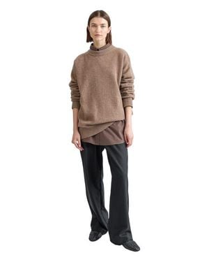 ALMINA CONCEPT Oversized Wool/Cash Sweater - Natural