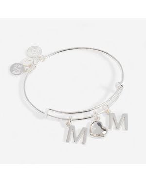 ALEX AND ANI Crystal Mom Bangle - White