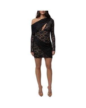 JLUXLABEL Midnight Romance Lace Dress - Black