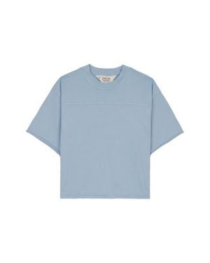 Brain Dead Cotton Football T-Shirt - Blue