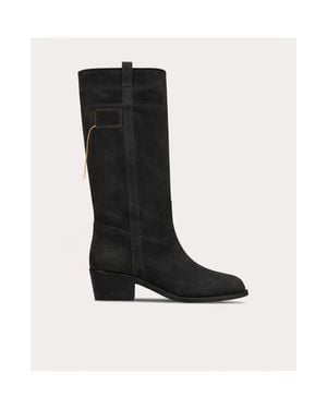 Fortela Camperos Western Boots - Black