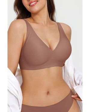 Popilush Seamless Wireless Jelly Minimizer Everydaywear Bra - Multicolor