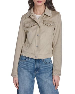 Levi's Studded Faux Suede Jacket - Blue