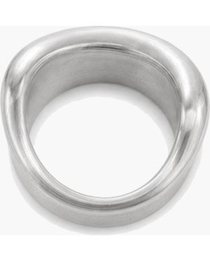 Yoj Molten Curve Ring - Metallic