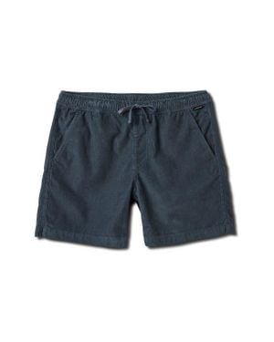 Quiksilver Taxer Corduroy Drawstring Shorts - Blue