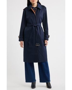 Michael Kors Belted Trench Coat - Blue