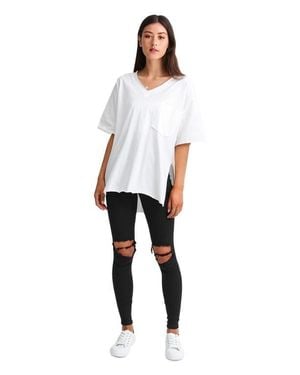 Belle & Bloom Brave Soul Oversized T-Shirt - White