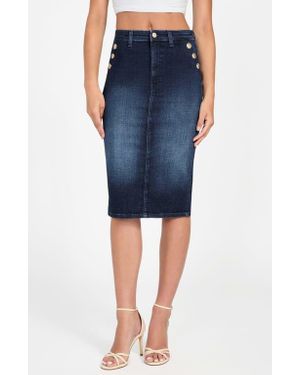 Guess Riley Denim Skirt - Blue
